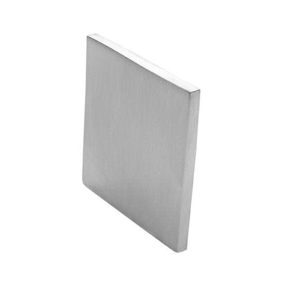 Endkappe Edelstahl AISI 304 fuer Vierkantrohr 40x40x2 mm Flansch geschliffen-89-11A1734040-A.4