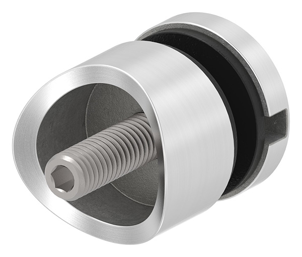 Glaspunkthalter Ø 30 mm- V4A- Anschluss- Rohr Ø 42-4 mm-10-5042.1