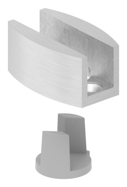 Bodenfuehrung Glasschiebetuer V2A einstellbar fuer 8-12 mm Glas-88-1160830.240