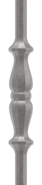 Zwischenstab - Laenge- 900 mm - Material- 12 mm - rund- gehaemmert - Stahl S235JR- roh-30-1111.8