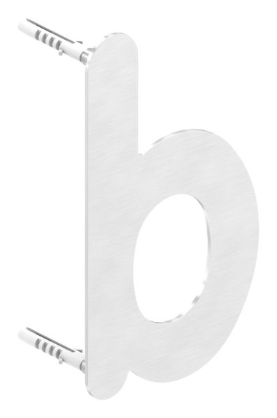 Buchstabe b - klein - Masse- 110 mm x 155 mm - V2A-11-8061.4