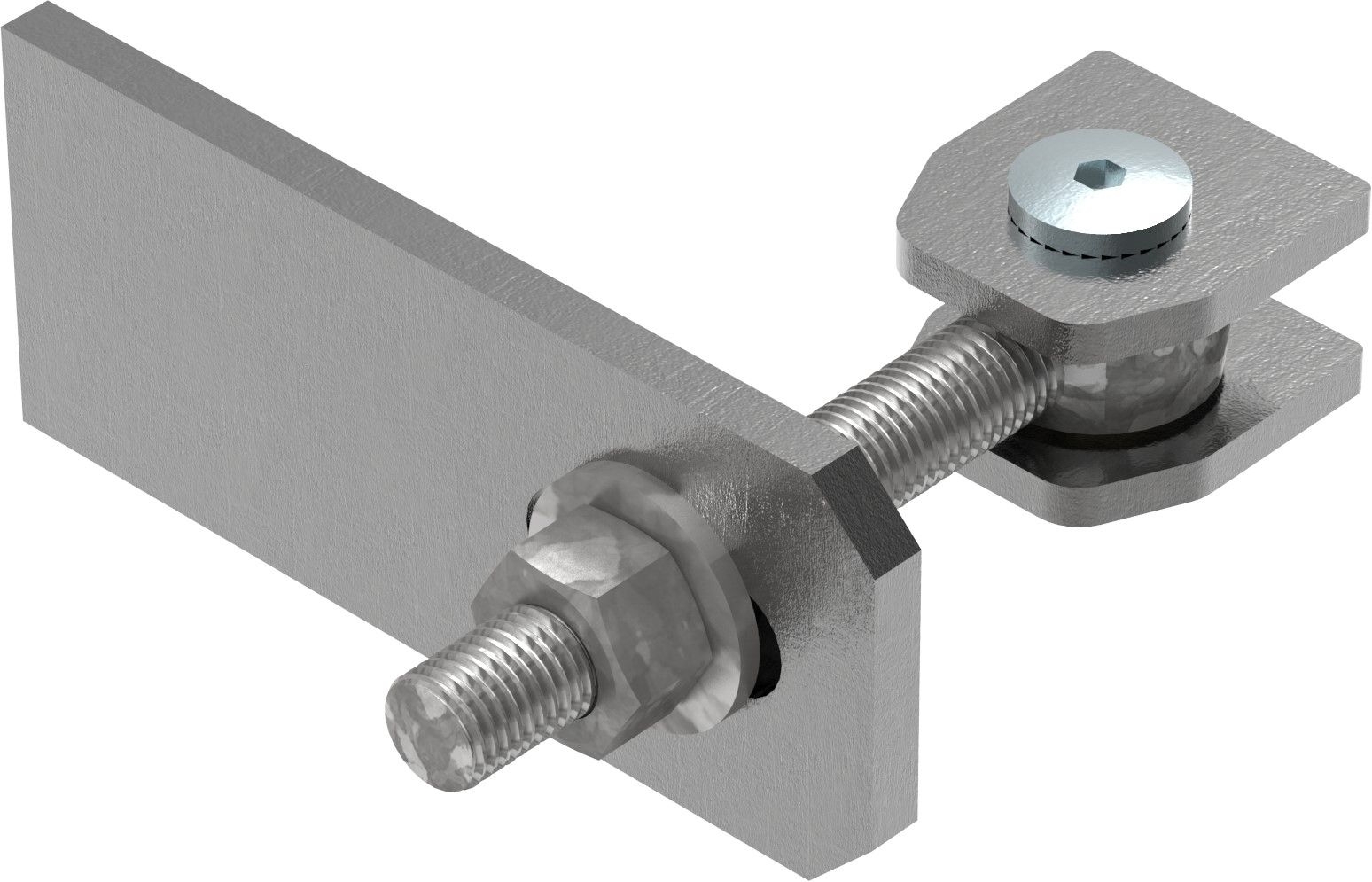 Torband M16 verstellbar mit Langlochlasche Stahl -roh- S235JR-30-3509.8