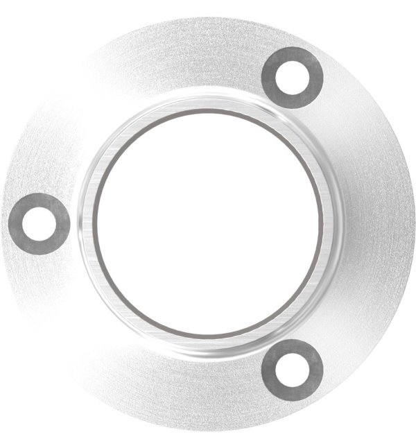 Wand- und Bodenanker Masse- Ø 80x6 mm fuer Rundrohr- Ø 42-4 mm - V2A-11-3021.4