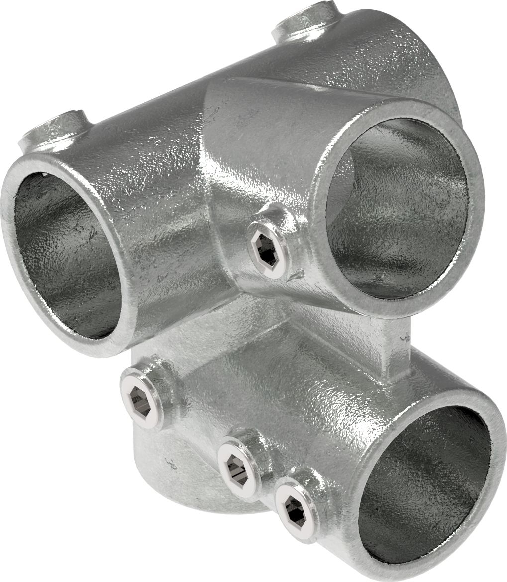 Rohrverbinder - Traufenstueck 27-5° - 185A27 - 26-9 mm - 3-4- - Feuerverzinkt u. Elektrogalvanisiert-185A27