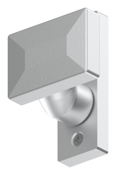 Alu-Tuerdruecker - gekroepft - drehbar - Aluminium EV1-12-3062-D.6