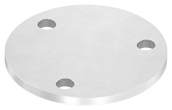 Ankerplatte Ø 100 x 6 mm mit 3 Bohrungen á Ø 11 mm V2A-11-2260.4