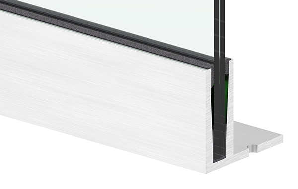 Alu-Profil - MASSIV - Laenge- 6000 mm - aufgesetzte Montage - Aluminium-12-2207.6