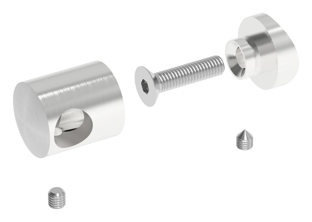Fuellstabhalter V2A fuer Rohr 42-4 mm fuer Stab 12 mm neigungsverstellbar 4er Set-11-1021-A.4