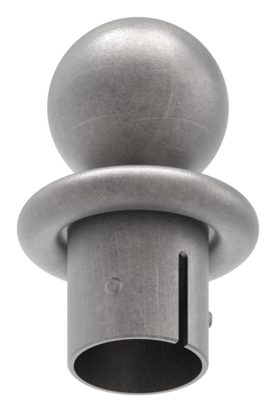 Kugelrohrknopf fuer Ø 42-4x2-5-2-9 mm - Stahl S235JR- roh-30-2801.8