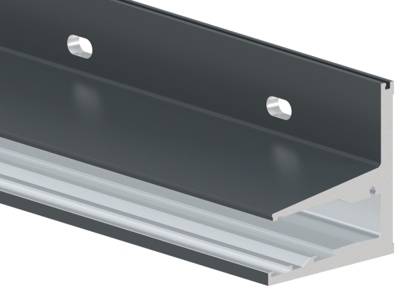 Vordachprofil Aluminium L = 1405 mm pulverbeschichtet RAL 7016-88-11VDE-1400.7016