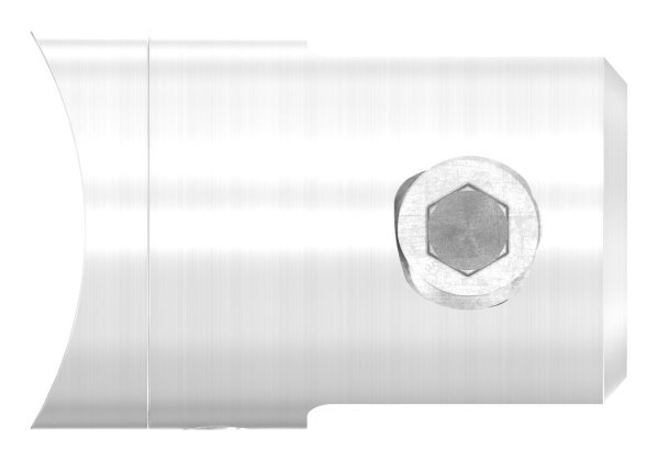 Querstab-Plattenhalter V2A Edelstahl Ø 25 mm – Anschluss 48-3 mm inkl- Schrauben-11-1663.4