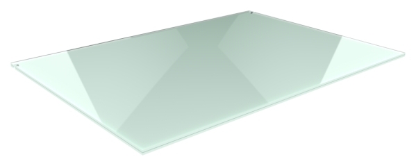 Vordachglas VSG aus TVG mit PVB 1800x1000 mm fuer Eleganza System-88-11VDE-G17P.1800X1000