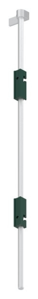 Bodenriegel XL mit zwei Befestigungen- Laenge 1000mm- zum Anschrauben- RAL 6005 moos gruen-88-1156712-ALU.6005