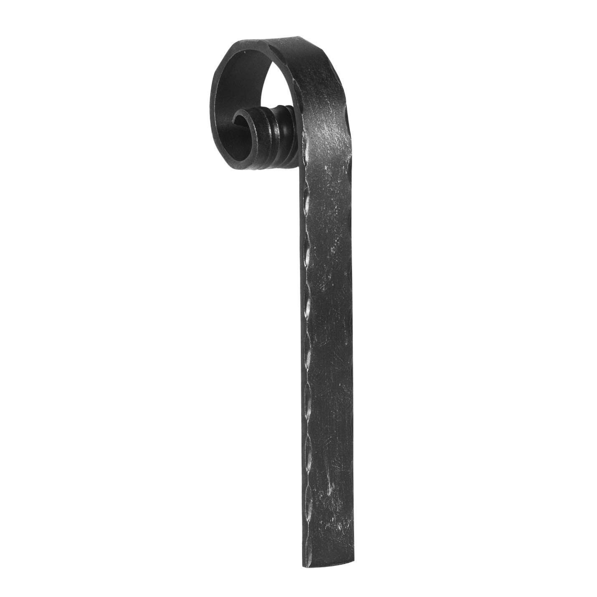 Handlauf-Endstueck 40x8 mm Kanten gehaemmert Stahl S235JR passt zu 30-1375-8-30-1453.8
