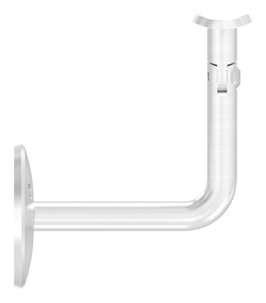 Handlaufhalter V2A Rohr 42-4 mm Ronde 58x4 mm mit Gelenk verschraubt-11-2032.4