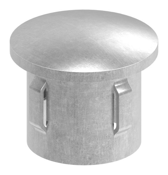 Stahlstopfen - leicht gewoelbt - fuer Ø 33-7x2-5-2-9 mm - Stah S235JR- roh-30-2901.8