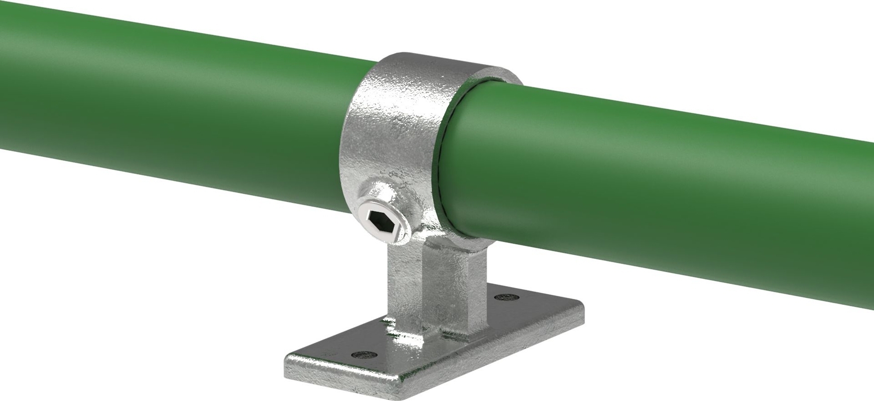 Rohrverbinder - Handlaufhalterung - 143 - 26-9 mm - 48-3 mm - 3-4- - 1 1-2- - Feuerverzinkt u. Elektrogalvanisiert-143