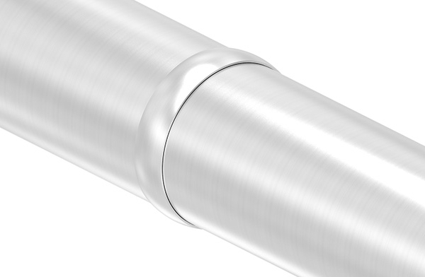 Verbindungsring V2A fuer Rohr Ø 33-7 mm geschliffen Korn 240-88-1156245-240.33