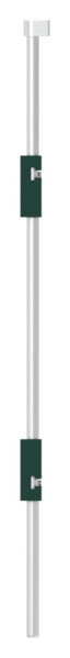 Bodenriegel XL mit zwei Befestigungen- Laenge 1000mm- zum Anschrauben- RAL 6005 moos gruen-88-1156712-ALU.6005