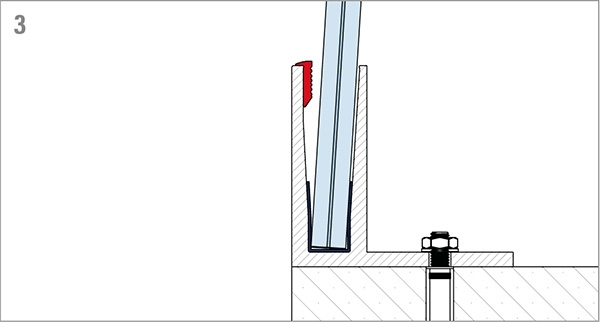 Alu-Profil - KOMPAKT - Laenge- 6000 mm - seitliche Montage - Aluminium-12-2213.6