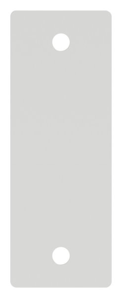 Alu-Kurzschild - Masse- 32x87x7 mm - Form- vierkant - Aluminium EV1 - AMF Artikel- 15867-12-3038.6