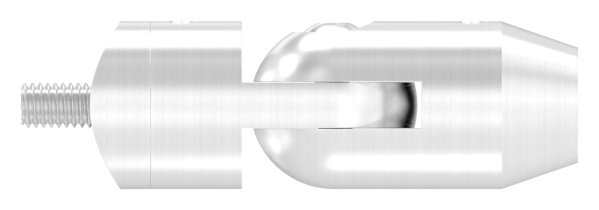 Querstabhalter V2A Edelstahl mit Gelenk – Anschluss 33-7 mm fuer Rundstaebe 10 mm inkl- Schrauben-11-1614.4