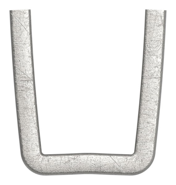 Bund - 100 Stueck - Material- 12x3 mm - Innenmass- 13x21 mm - Stahl -Roh- S235JR-30-6727-100.8