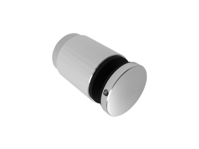 Punkthalter Edelstahl V2A RAL 9005 fuer Glas 8-00-17-52 mm Wandabstand 42-47mm-11-7005-A.4