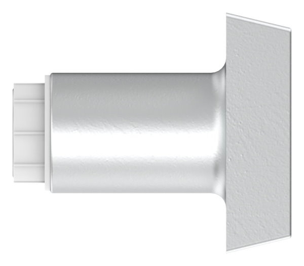 Alu-Tuerknopf gerade -quadratisch-12-3019.6
