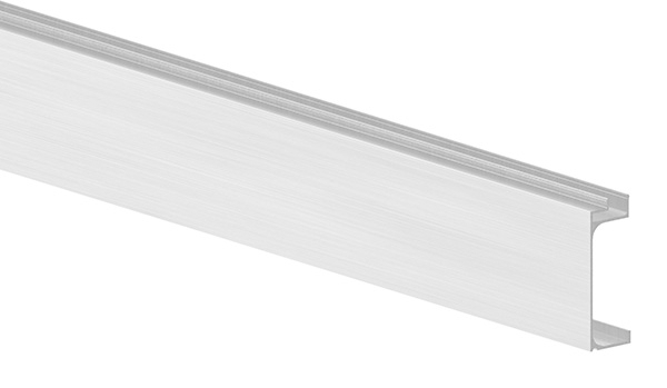 Abdeckung fuer Ganzglasgelaender - MASSIV2 - Laenge- 3000 mm - seitliche Montage - Aluminium-12-2203.6