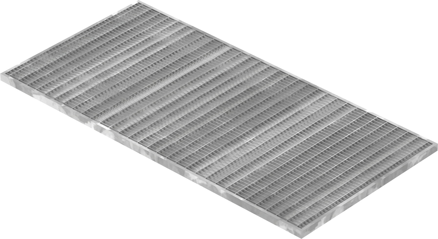 Lichtschachtrost Baunormrost - Masse-  490x990x20 mm 30-10 mm - aus S235JR -St37-2- im Vollbad feuerverzinkt-23-49993120.7