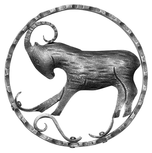 Sternzeichen Steinbock - Ø 200x5 mm - Stahl S235JR- roh-30-3175.8