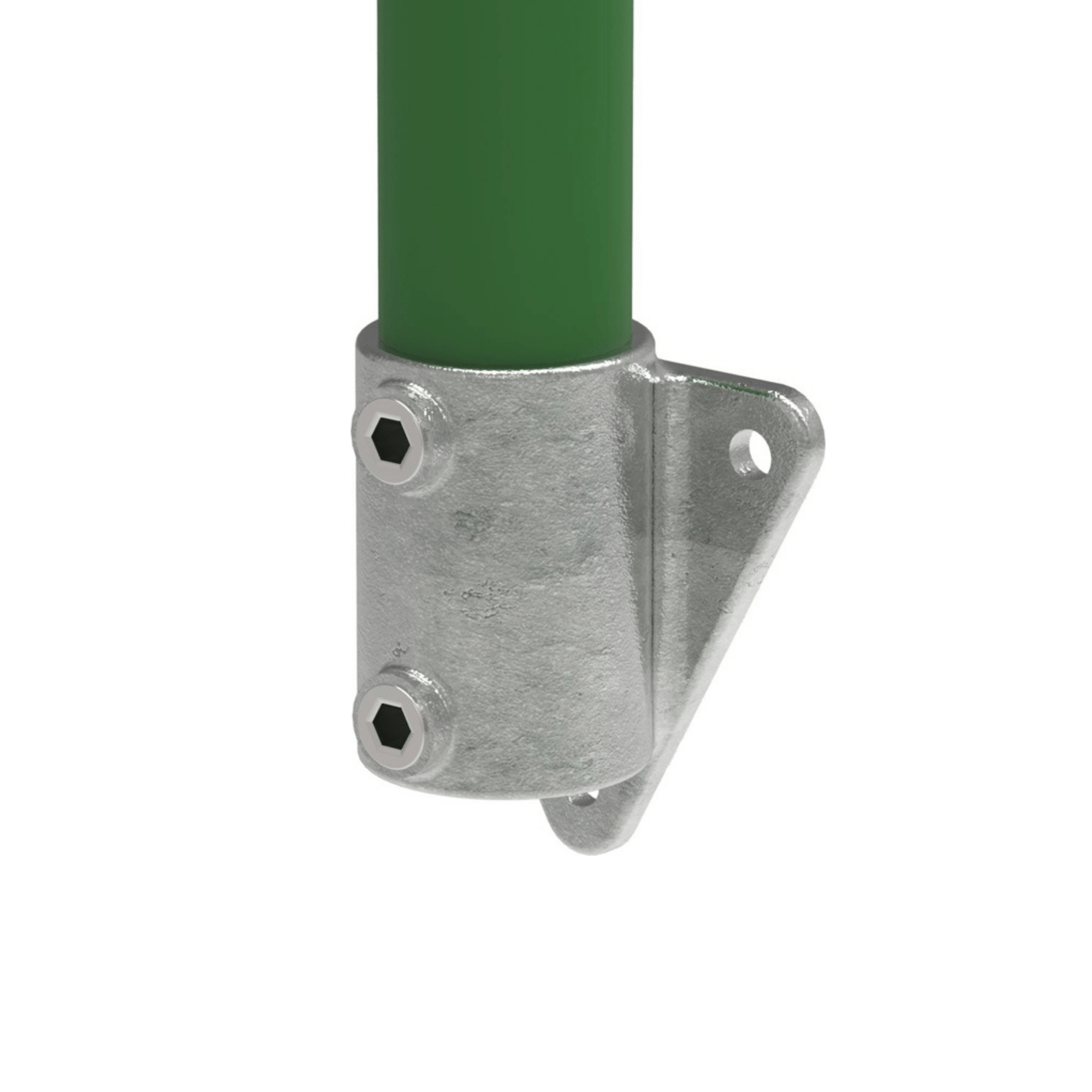 Rohrverbinder - Wandhalter Dreieckflansch - 146D48 - 48-3 mm - 1 1-2- - Feuerverzinkt u. Elektrogalvanisiert-146D48