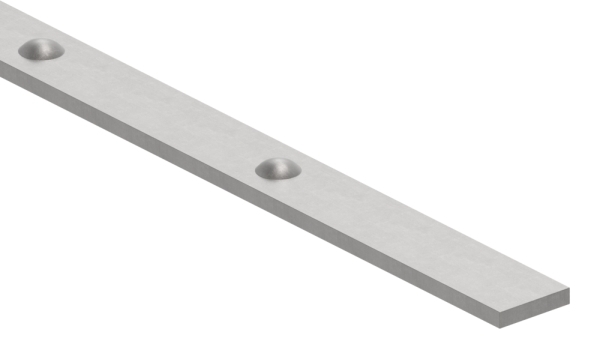 Zier-Flacheisen 30x6 mm Nietenoptik 3000mm Stahl S235JR roh-30-1476.8