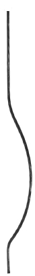 Bauchstab - Laenge- 1000 mm - Material- 16x8 mm - Stahl S235JR- roh-30-1187.8