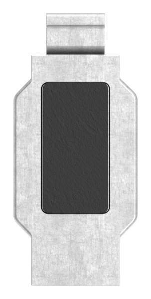 Sicherungsboden Edelstahl V4A fuer Sichtschutz Endklemme Mod- 26-88-1126-EK-B.V4A