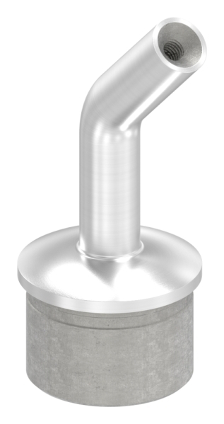 Rohrabschlussstopfen V2A fuer Rohr 42-4x2-0 mm mit Stift 135° M6 Gewinde-88-1160481.240