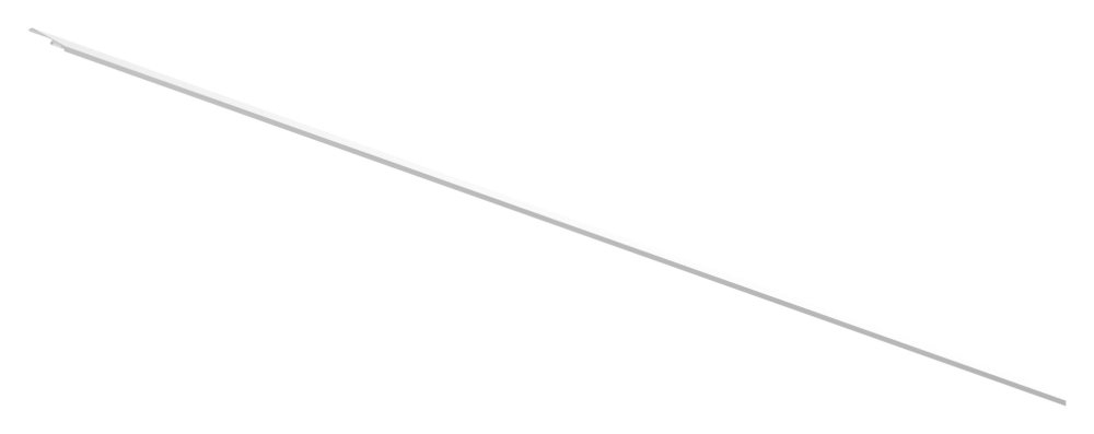 Abdeckung Aluminium L = 2405 mm fuer Vordach-Profil eleganza canopy eloxiert E4-EV1-88-11VDE-AB-2400.ALU