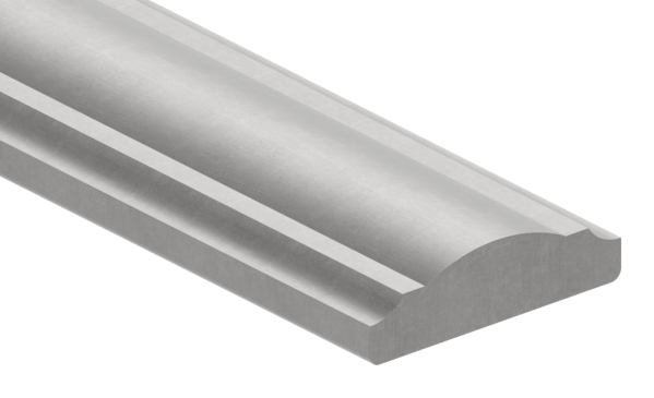 Handlauf 50x14 mm halbrund 3000mm Stahl S235JR roh-30-1381.8