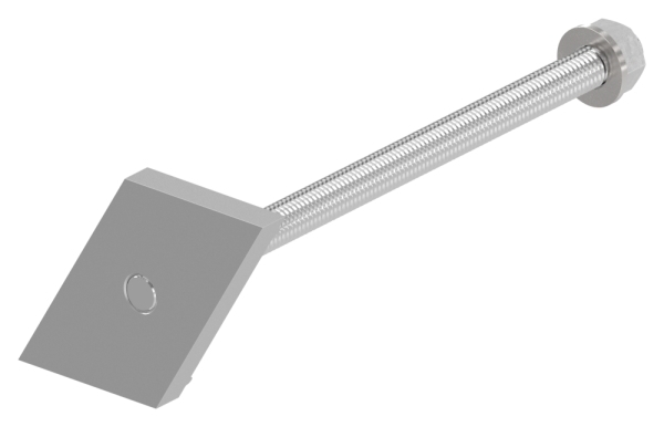 Montageplatte Edelstahl L=214 mm fuer Daemmblock 160 mm-88-11VDE-FLEX-MP.160