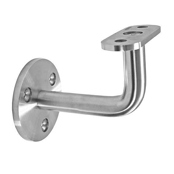 Wandhandlaufhalter Edelstahl AISI 304 geschliffen fuer flachen Handlauf-89-11A0112000-A.4