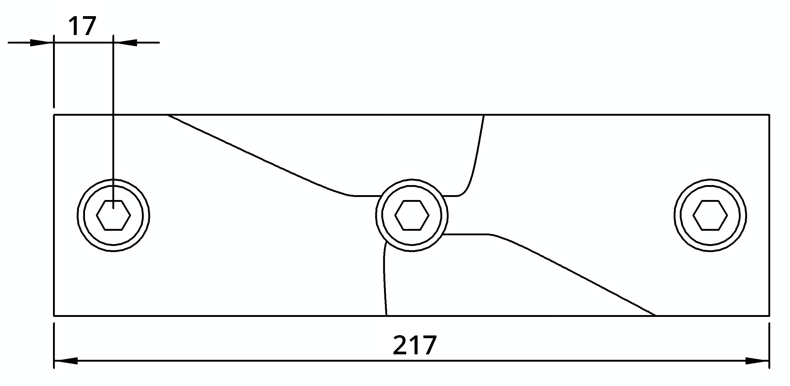 Rohrverbinder - T-Stueck 11-29° - 256D48 - 48-3 mm - 1 1-2- - Feuerverzinkt u. Elektrogalvanisiert-256D48