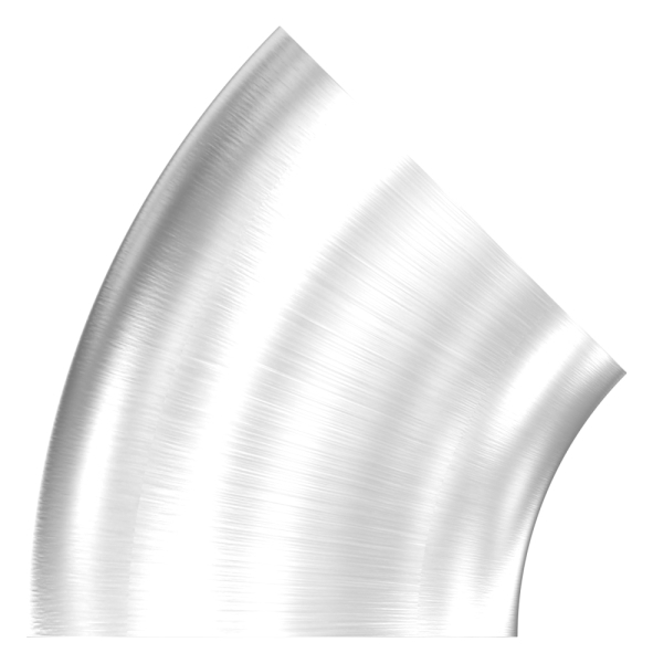 Schweissbogen Edelstahl V2A Ø 60-3 x 2-0 mm 45° geschliffen Korn 240-88-1155183.240