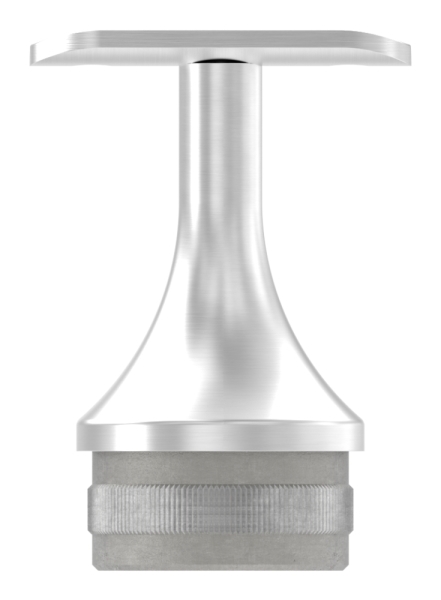 Stuetze mit Halteplatte fuer Rundrohr Ø 42-4 mm - Stopfen fuer 48-3x2-0 mm V2A-12-2152.4