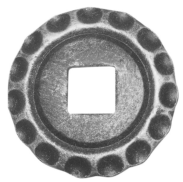 Rosette - Zierteil - Ø 75x5 mm - Stahl -Roh- S235JR-30-2646.8