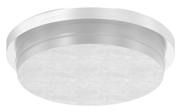 Einsteckkappe Edelstahl V2A fuer Rohr Ø 33-7x2-0 mm flach zum Einschlagen-11-6035.4