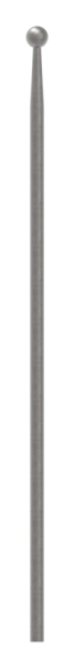 Zaunstab - Laenge- 520 mm - Material Ø 12 mm - Kugel Ø 19 mm - Stahl S235JR- roh-30-1232.8