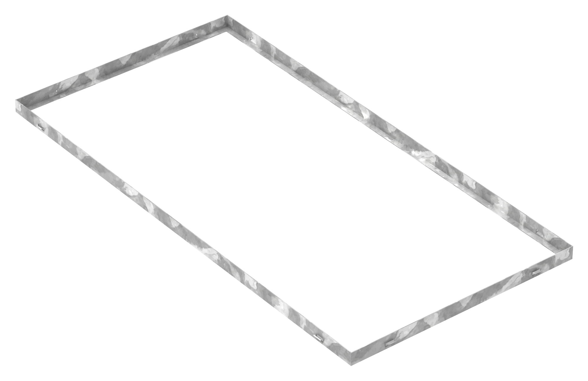 Zarge - Masse- 600x1200x33 mm - fuer Rosthoehe 30 mm - aus S235JR -St37-2- bandverzinkt-23-6012030.7
