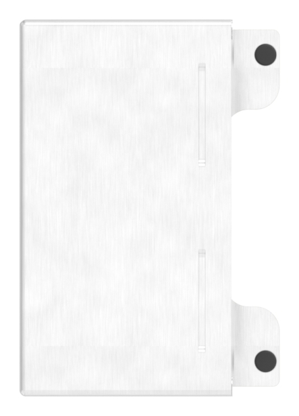 Gegenkasten Edelstahl V2A fuer 40 mm Schlosskasten geschliffen Korn 240 zum Anschweissen-88-1159302-240.40
