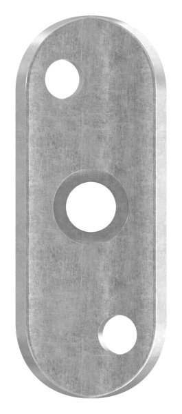 Handlaufanschlussplatte Stahl S235JR 63x25x4 mm Rohranschluss Ø 42-4 mm Bohrungen versetzt-88-1150228.ST